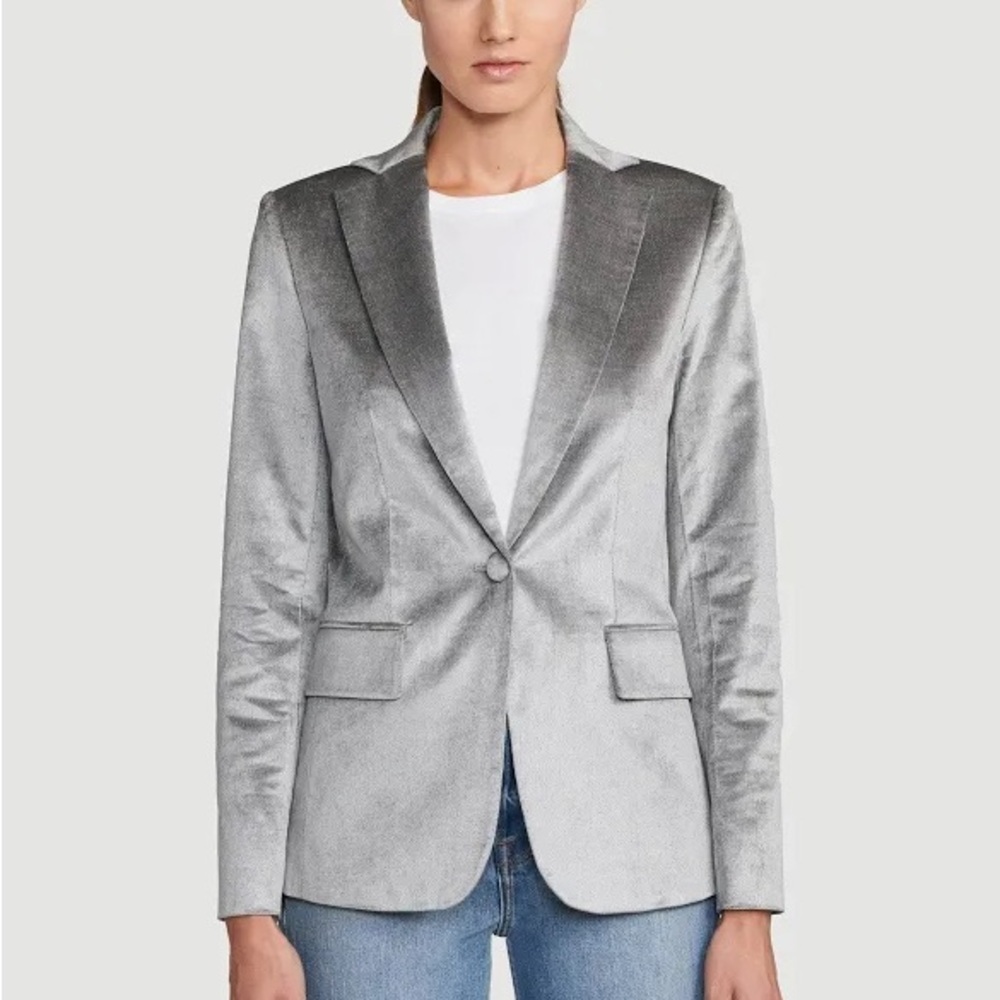 NWT FRAME Women's Velvet Classic Blazer
